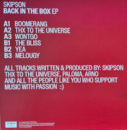 Skipson* : Back In The Box EP (12", EP)