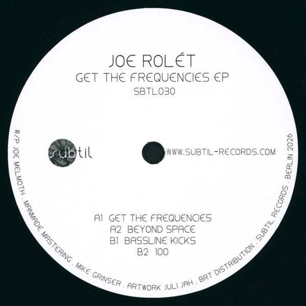 Joe Rolét : Get The Frequencies EP (12", EP)