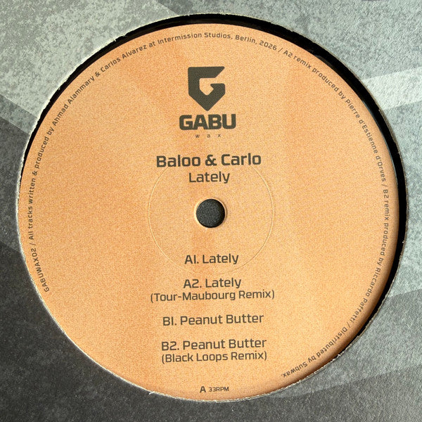 Baloo (4), Carlo : Lately (12")
