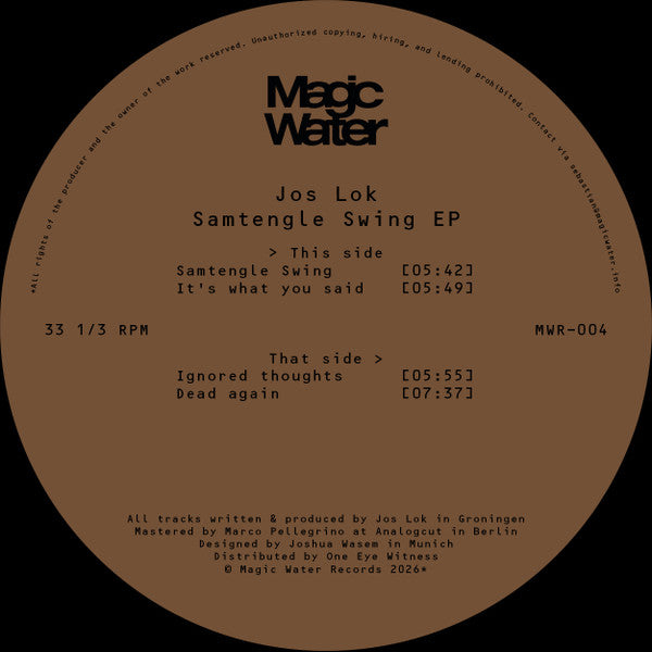 Jos Lok : Samtengle Swing EP (12", EP)
