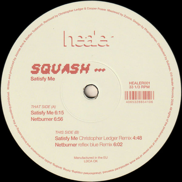 Squash (21) : Satisfy Me (12", EP)