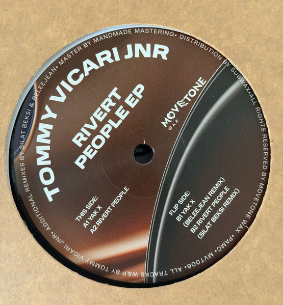 Tommy Vicari jnr : Rivert People EP (12")