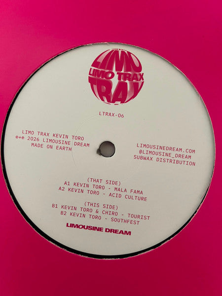 Kevin Toro : Limo Trax Kevin Toro (12", EP)