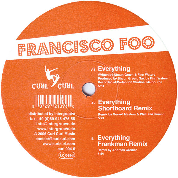 Francisco Foo : Everything (12")