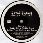 David Duriez : Can You Feel It? (12")