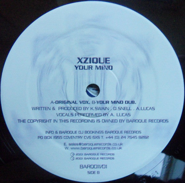 Xzique : Your Mind (12")