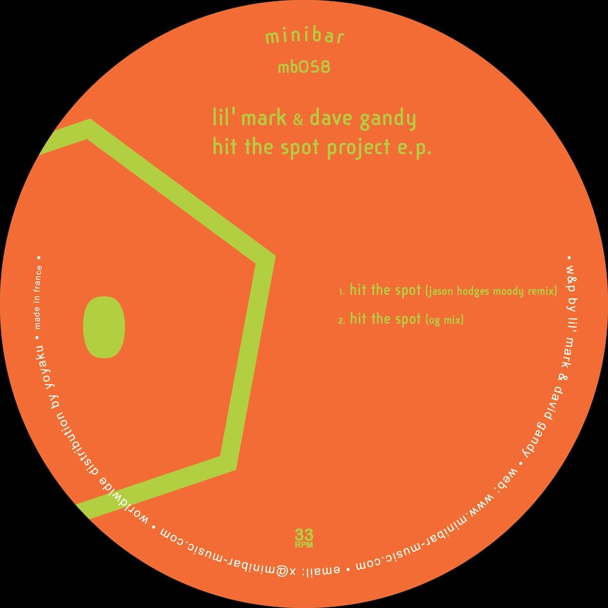 Lil' Mark, Dave Gandy - Hit The Spot Project E.P. (Minibar) (M)