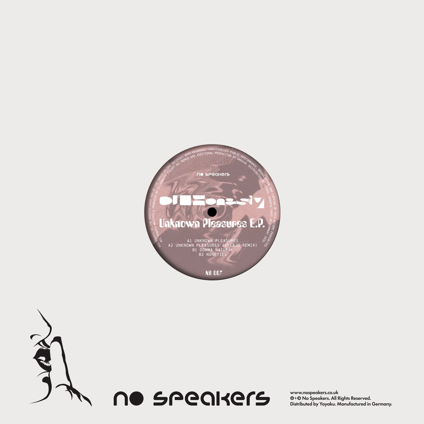 Dj Honesty - Unknown Pleasures EP (No Speakers) (M)