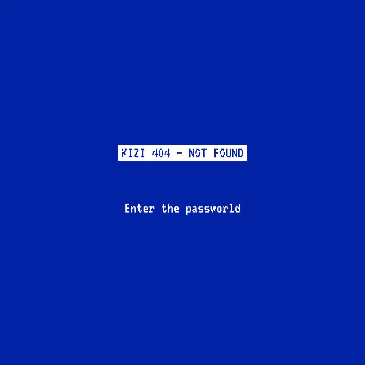 Kizi 404 - Enter the Passworld  (Kizi 404) (NM or M-)