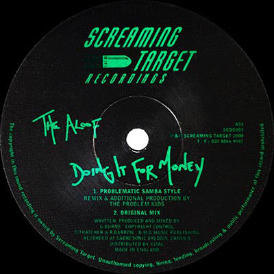 The Aloof : Doing It For Money (12", Single)