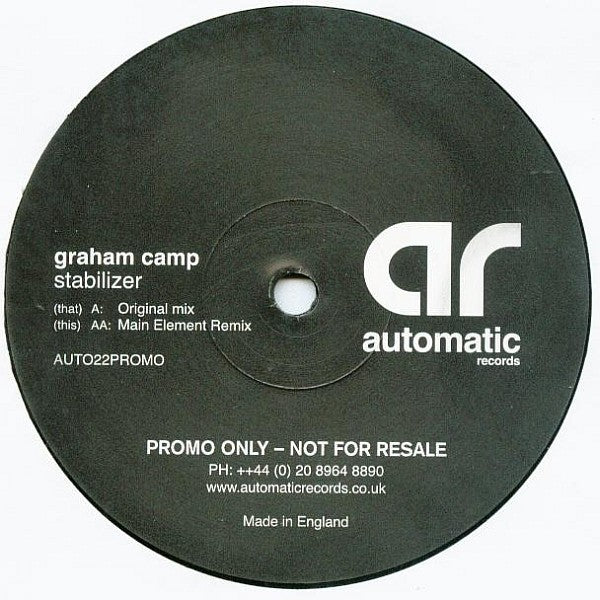 Graham Camp : Stabilizer (12", Promo)