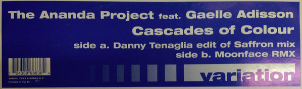 The Ananda Project Feat. Gaelle Adisson : Cascades Of Colour (12")