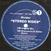 Divider : Stereo Rides (12")
