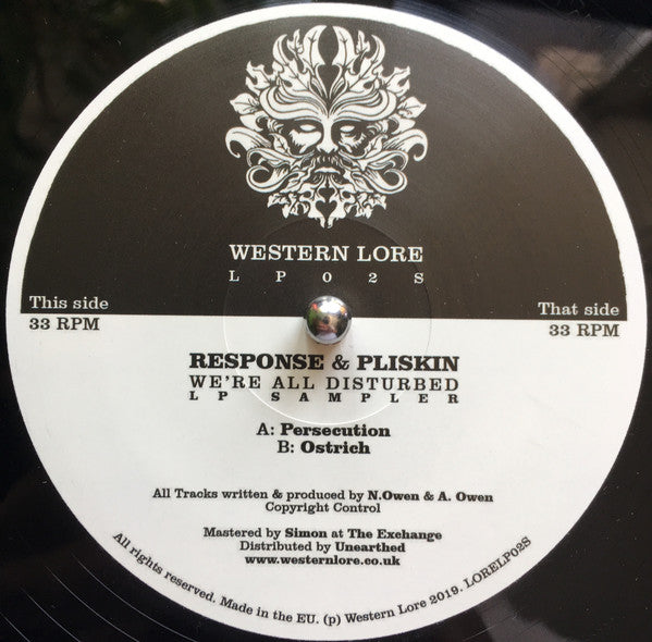 Response & Pliskin : We're All Disturbed LP Sampler (12", Smplr)