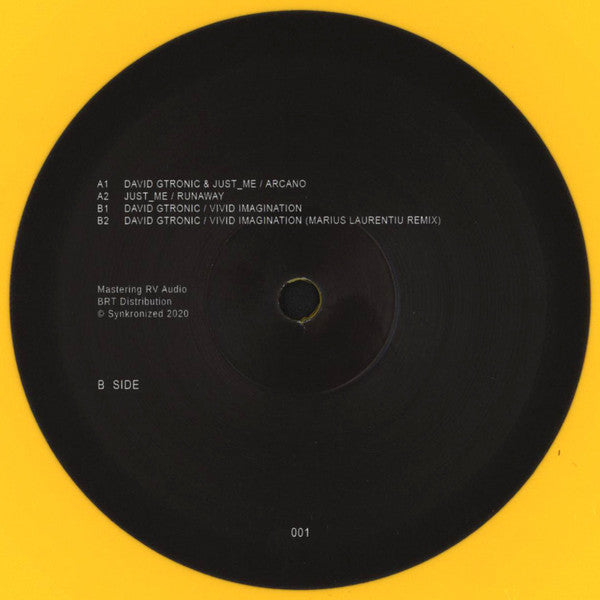 David Gtronic & Just_Me : Arcano EP (12", EP, Yel)