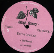 Vincent Casanova : Vibe Decode EP  (12", EP)