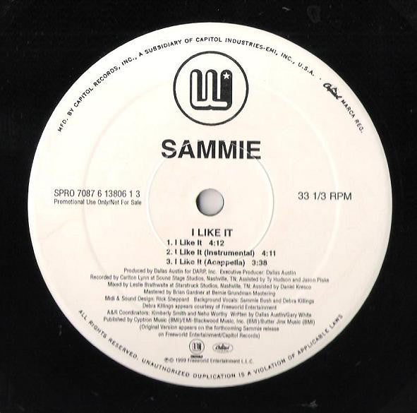 Sammie : I Like It (12", Single, Promo)