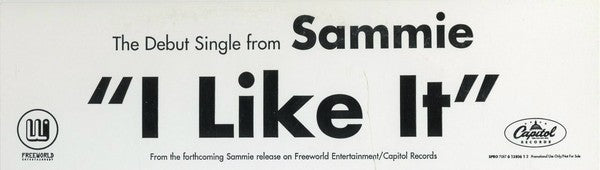 Sammie : I Like It (12", Single, Promo)