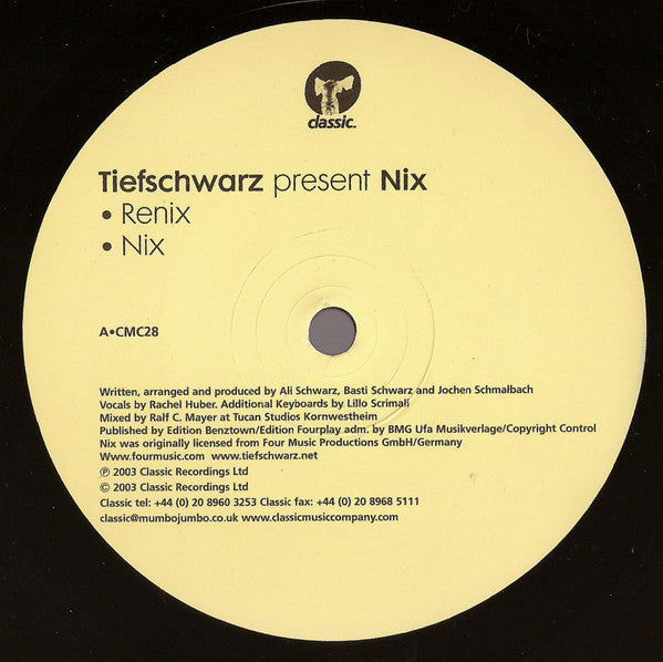 Tiefschwarz : Nix (12")