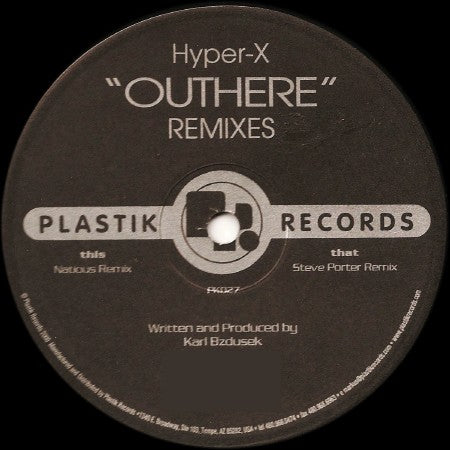 Hyper-X : Outhere (12")