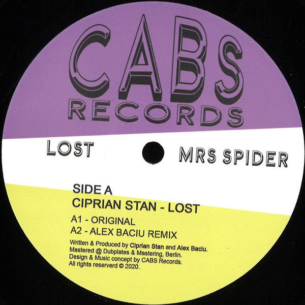 Ciprian Stan, Alex Baciu : Lost / Mrs Spider (12")