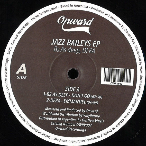 Bs As Deep, DFRA : Jazz Baileys EP (12", EP)