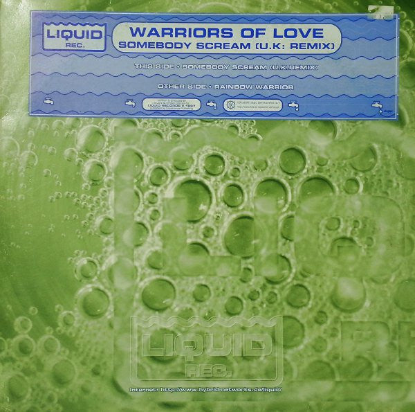 Warriors Of Love : Somebody Scream (U.K. Remix) (12")