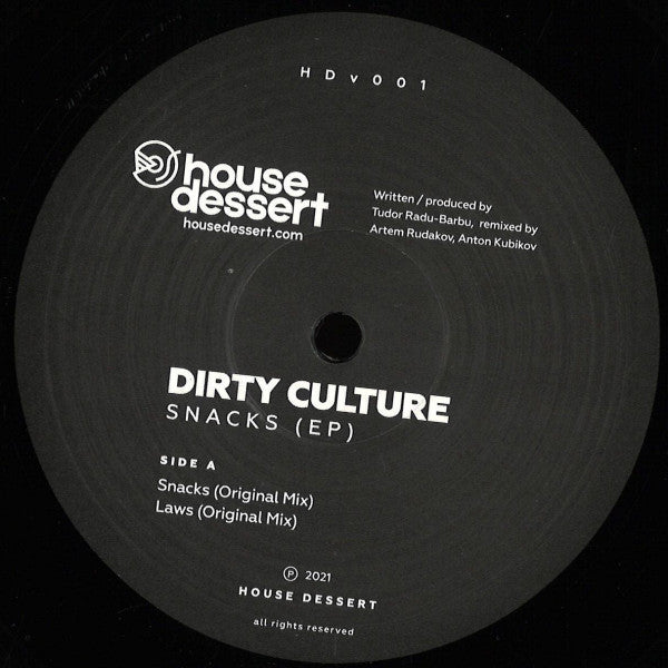 Dirty Culture : Snacks EP (12")