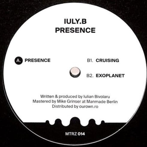 Iuly.B : Presence EP (12", 180)