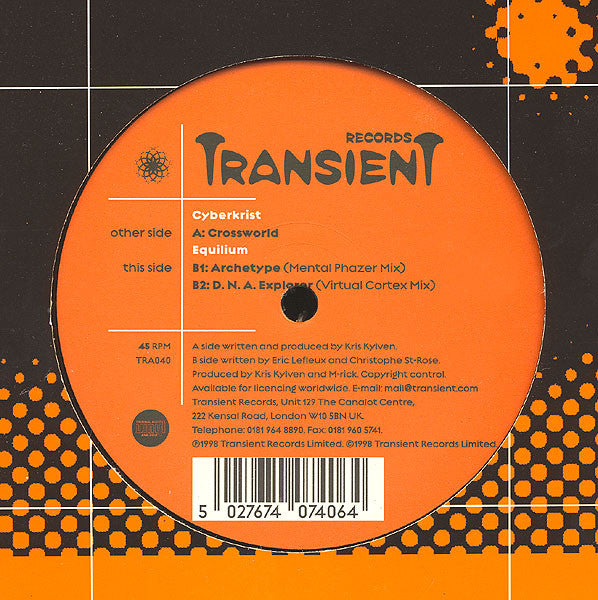 Cyberkrist / Equilium : Crossworld / Archetype / D.N.A. Explorer (12")
