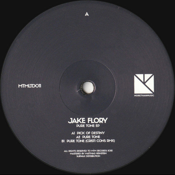 Jake Flory : Pure Tone (2xLP, Ltd, 180 + 12")