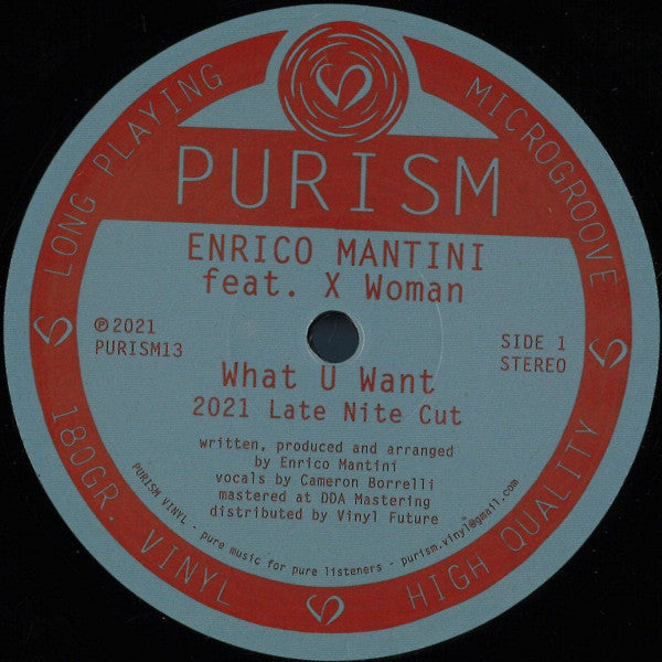 Enrico Mantini Feat. X Woman : What U Want (12", 180)