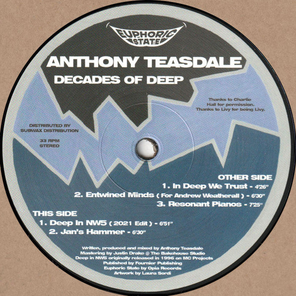 Anthony Teasdale : Decades of Deep (12", EP)