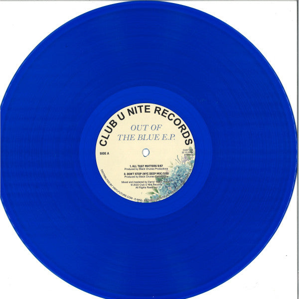 Black Chunes Productions / Manhattan Project : Out Of The Blue E.P. (12", EP, Blu)