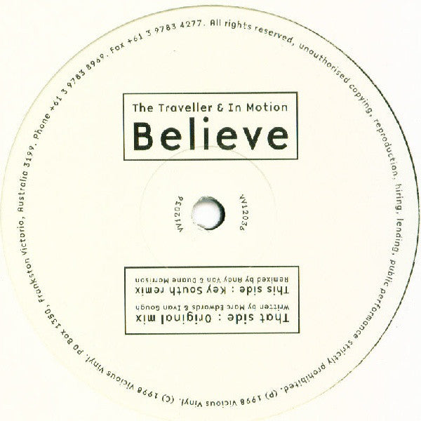 The Traveller & In Motion : Believe (12")