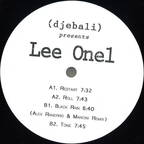 Lee One1* : (Djebali) Presents Lee One1 (12")