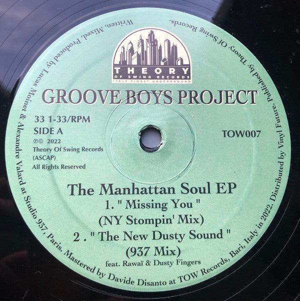 Groove Boys Project : The Manhattan Soul EP (12", EP)