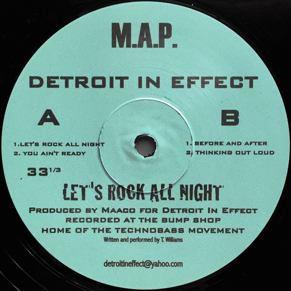 Detroit In Effect* : Let's Rock All Night (12")