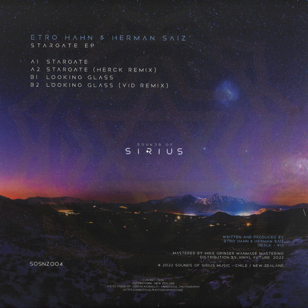 Etro Hahn, Herman Saiz : Stargate Ep (12", EP)