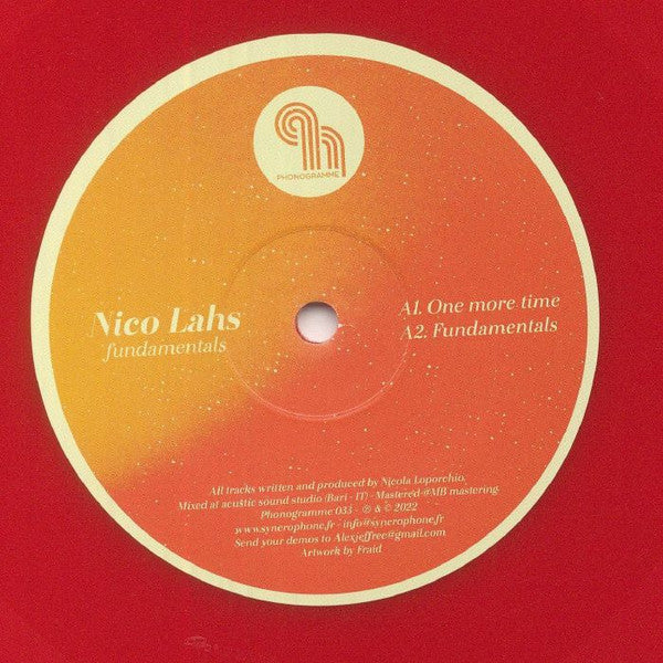 Nico Lahs : Fundamentals (12", Ltd, Red)