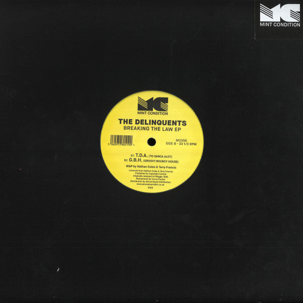 The Delinquents : Breaking The Law EP (12", EP, RE, RM)