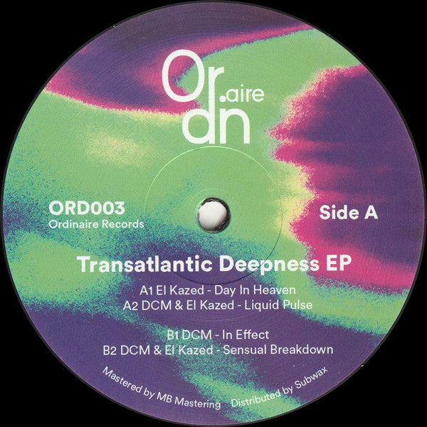DCM* / El Kazed : Transatlantic Deepness EP (12", EP)