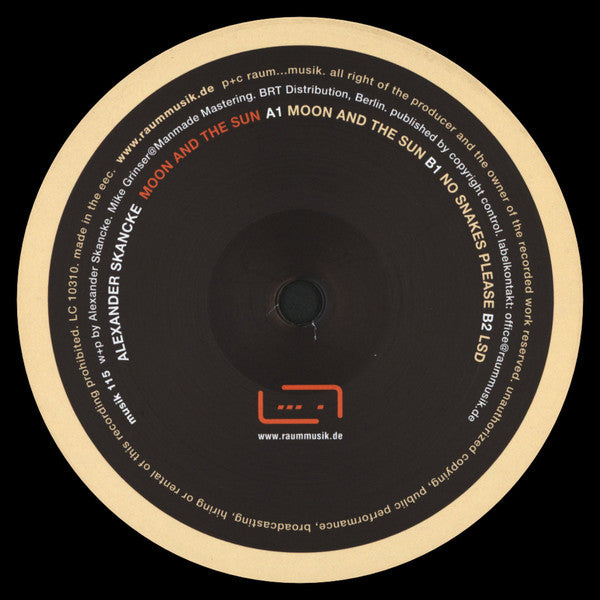 Alexander Skancke : Moon And The Sun (12", EP)