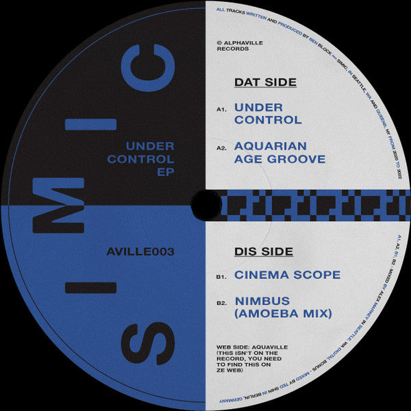 Simic : Under Control EP (12", EP)