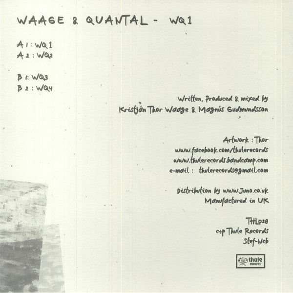 Waage & Quantal : WQ1 (12", EP)