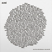 Alex Font, Nils Weimann : Gran Azul EP (2x12")