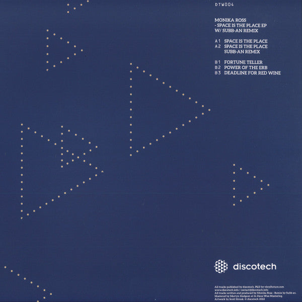 Monika Ross : Space is the Place EP (12", EP)