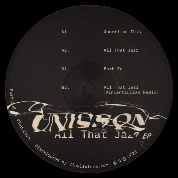 Unisson : All That Jazz EP (12", EP)