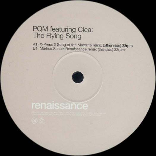 PQM* Featuring Cica : The Flying Song (12")