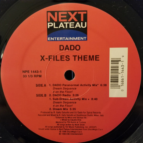DJ Dado : X-Files Theme (12")